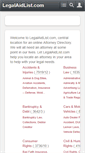 Mobile Screenshot of legalaidlist.com