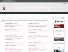 Tablet Screenshot of legalaidlist.com